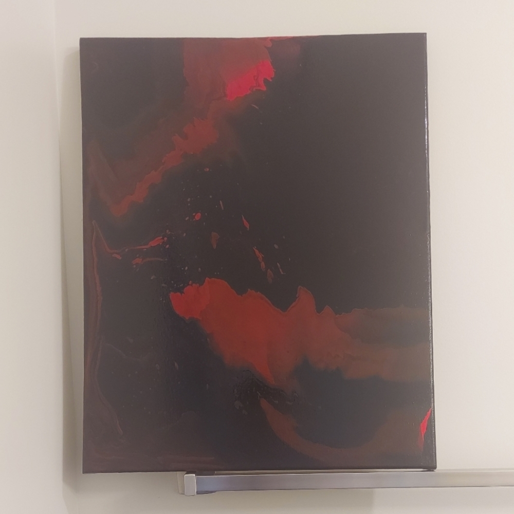 Halloween Paint Pour Painting "B"